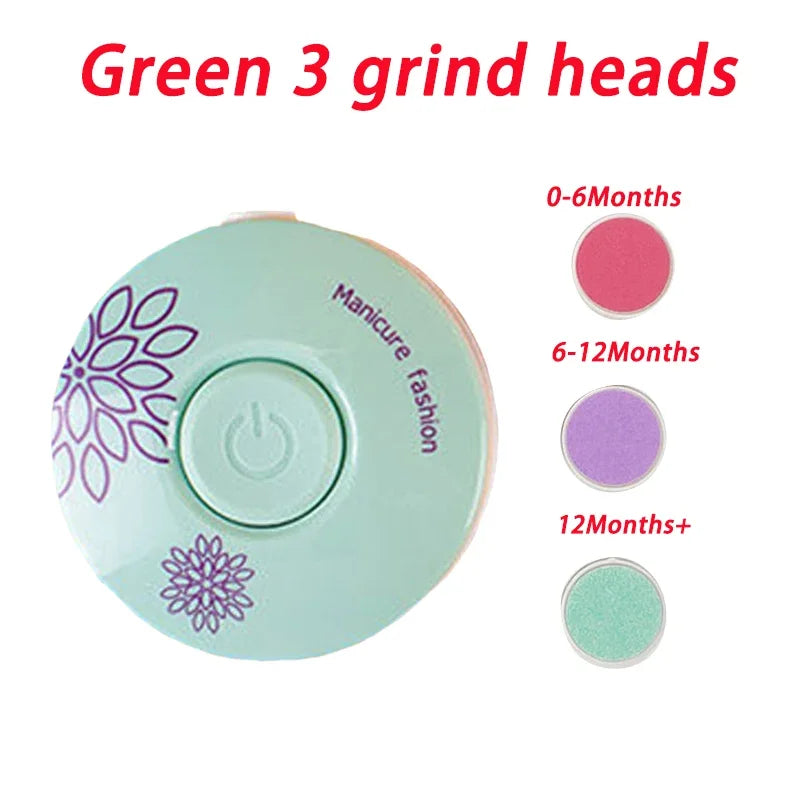 Baby Electric Nail Trimmer Kid Nail Polisher Tool Baby Care Kit Manicure Set Easy to Trim Nail Filer Clippers for Newborn