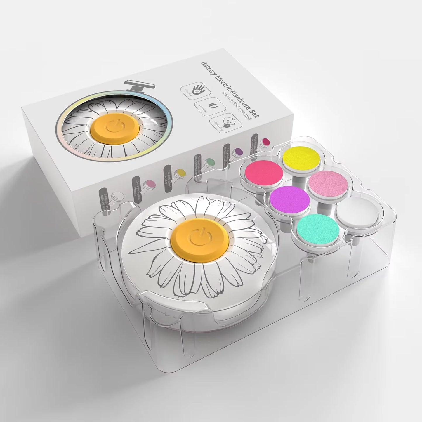 Baby Electric Nail Trimmer Kid Nail Polisher Tool Baby Care Kit Manicure Set Easy to Trim Nail Filer Clippers for Newborn