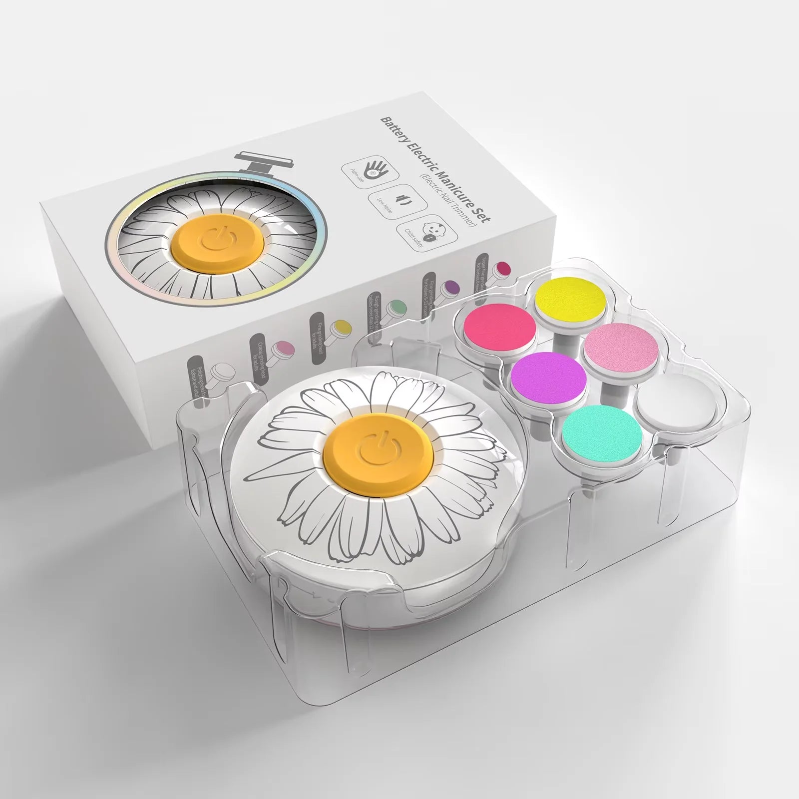 Baby Electric Nail Trimmer Kid Nail Polisher Tool Baby Care Kit Manicure Set Easy to Trim Nail Filer Clippers for Newborn